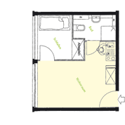 Grundriss Wohnungstyp Adelheid